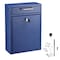 Adiroffice Large Steel Drop Box Wall-Mount Locking Mailbox, Blue ADI631-04-BLU-MK - alternate 3